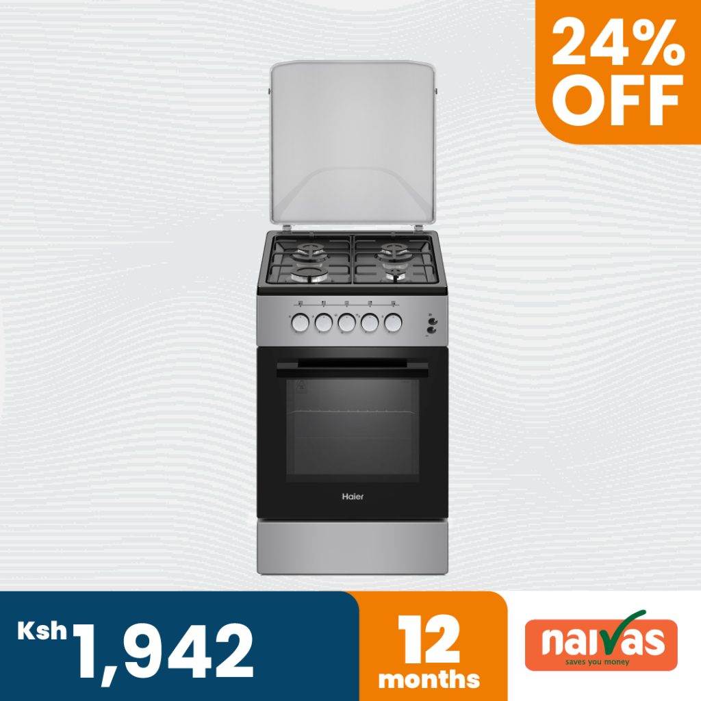 Haier 4 gas Cooker 50x60 Aspira