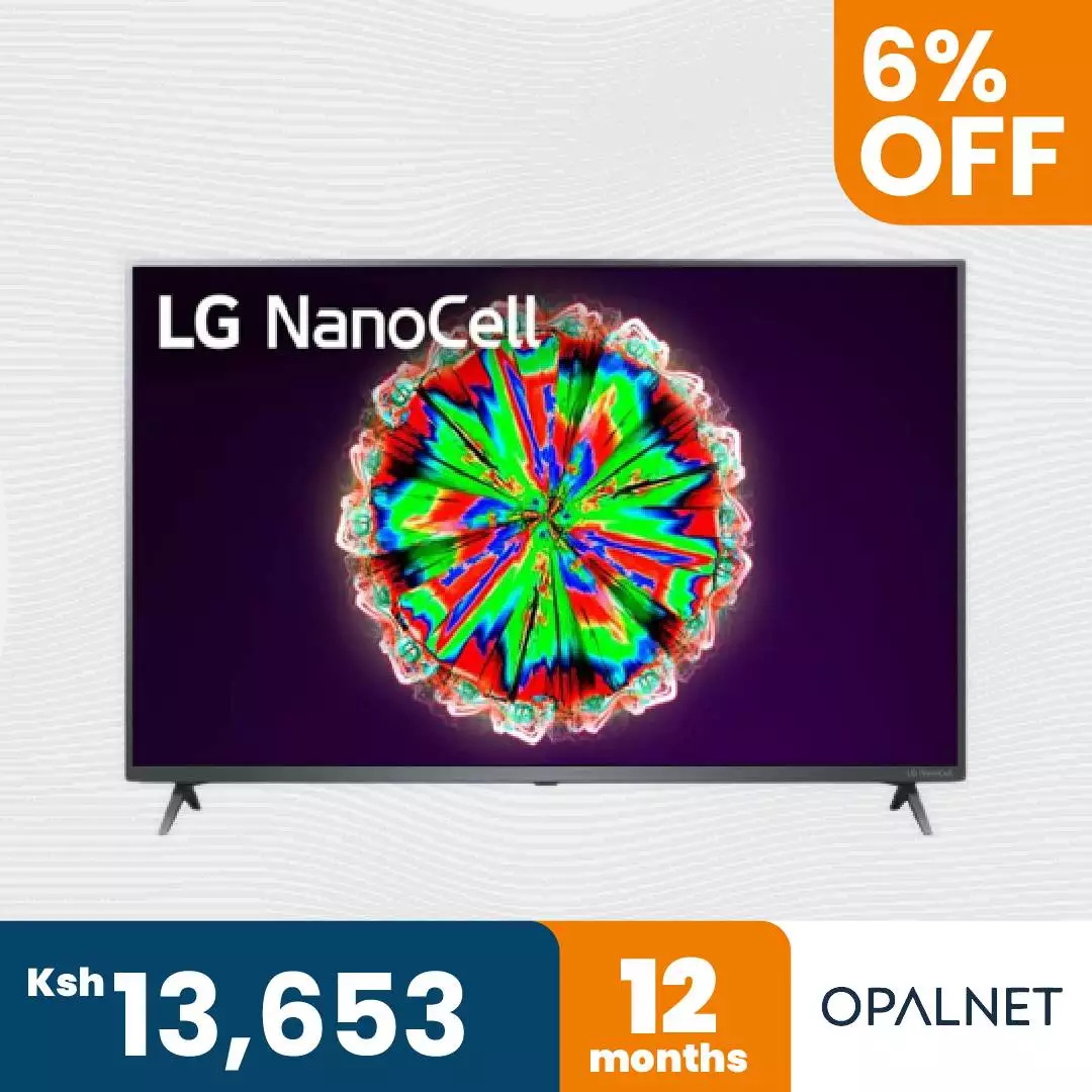 LG NanoCell TV 55 Inch NANO80 Series, 4K Cinema Screen WebOS Smart, Local Dimming