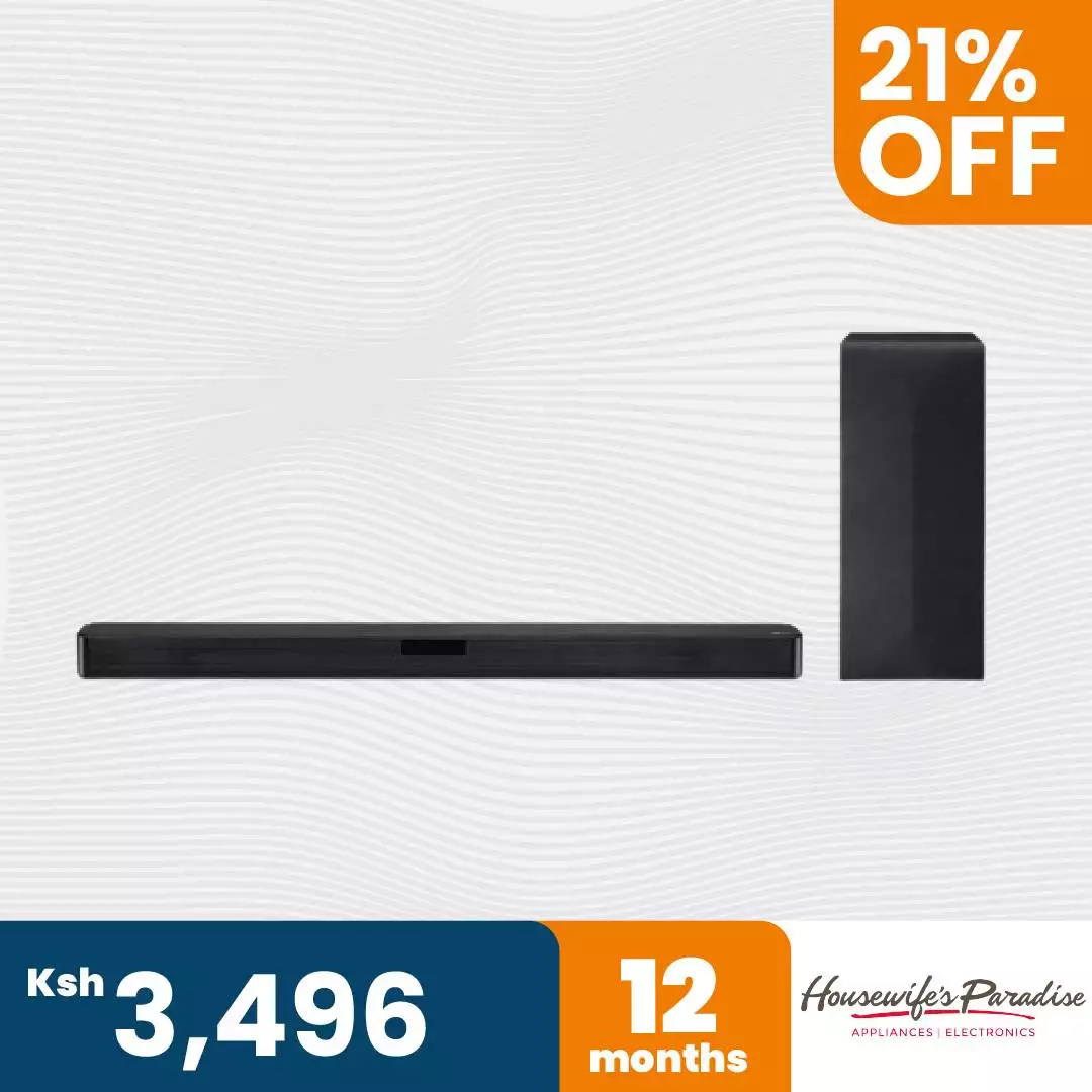 LG SN4 300 Watt 2.1 Channel Wireless Bluetooth Soundbar with Dolby Digital (Black)
