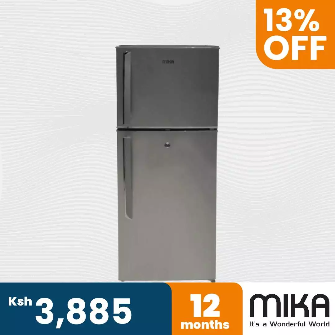 Refrigerator, 118L, Direct Cool, Double Door, Silver Brush