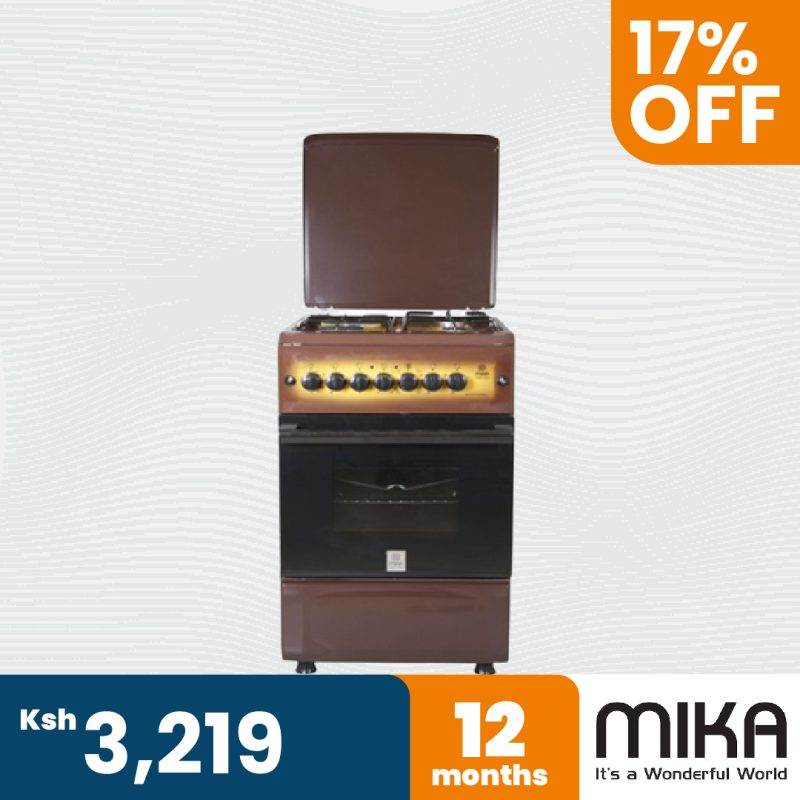 MIKA 3 Gas + 1 Electric Standing Cooker Aspira