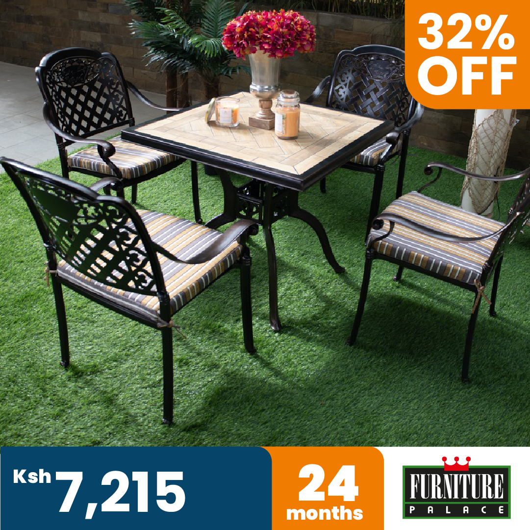 WINDSOR Outdoor Dining Table + 4 Chairs